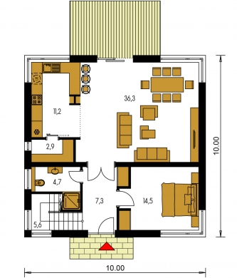 Floor plan of ground floor - TENUITY 501